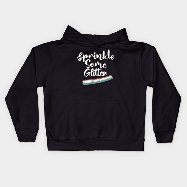 Sprinkle some glitter aesthetic retro Kids Hoodie by Blueberry Pie 